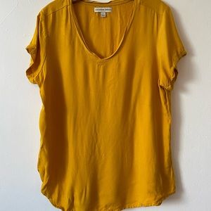 Yellow basic blouse